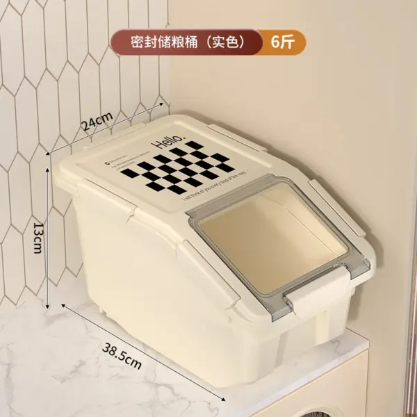 Katzenfutter-Aufbewahrung, 10 kg, Hundefutter, versiegelt, feuchtigkeitsbeständig, Tierfutter, Katzen-Reisglas, Haushalts-Aufbewahrungsbox - Image 6