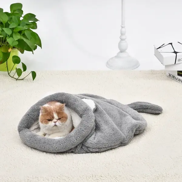 Haustier Hundehütte Katzenhütte Vier Jahreszeiten Teddy Hundehütte Katze Hundematte Baumwolle Cattery Vier Jahreszeiten Hundeschlafsack Doppelplüsch - Image 12