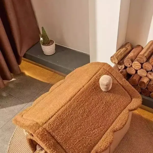 Warmes Hundehaus für den Innenbereich, weiches Haustierbett, Zelthaus, Hundehütte, Katzenbett mit abnehmbarem Kissen, geeignet für kleine, mittelgroße und große Haustiere - Image 23