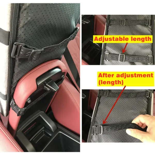 Tragbarer Haustier-Autositz, zentrale Sicherheit, für Reisen, Katzen, Hundebett, Transport, Hundeträger, Schutz, Hundetaschen, für mittelgroße/kleine Hunde und Katzen - Image 19
