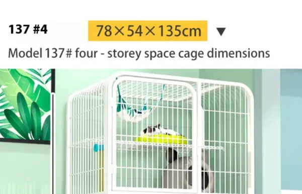 Katzen käfig Villa Hund Haustier Hunde käfige Haus auslaufs ichere Pfanne Metall Hunde kiste mit Tür abnehmbare Tablett Zwinger auf Rädern Haustier möbel - Image 34