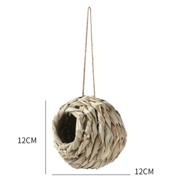 1pc Natürliche Handgemachte Stroh Vogel Nest Taube Haus Papagei Nest Warme Haustier Schlafzimmer Hof Kleine Tier Vogel Käfige - Image 11