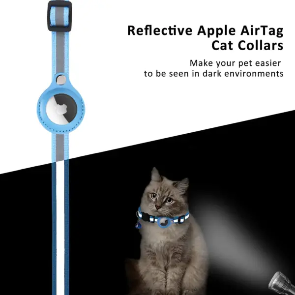 Airtag Case Halsband für Katzen mit Schutzhülle für Anti Lost Locator Tracker Hunde zubehör reflektierende Haustier halsbänder - Image 19