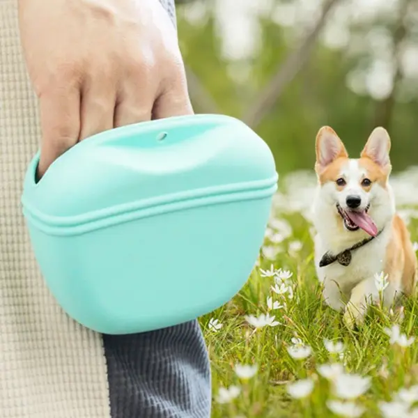 Pet Fütterung Tasche Training Hundefutter Tasche Tragbare Silikon Snack Beutel Im Freien Zu Fuß Hunde Hängen Stil Waistpack Pet Produkte - Image 12