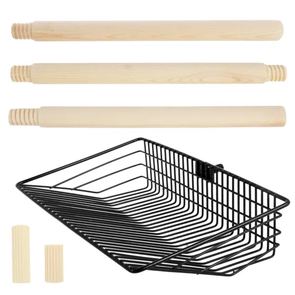 Hühnchen-Kottschaufel aus Metall, verstellbare Katzenstreuschaufel, antihaftbeschichteter Katzenschaufel, effiziente Kotschaufel für Katzen, Hunde, Hühnerkot - Image 10
