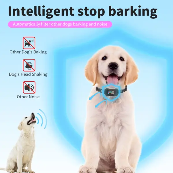 Hunde training Halsband automatische Anti-Rinde Hunde halsband Typ C wiederauf ladbare Hundetrainer Elektro schock Vibration Summer wasserdicht - Image 11
