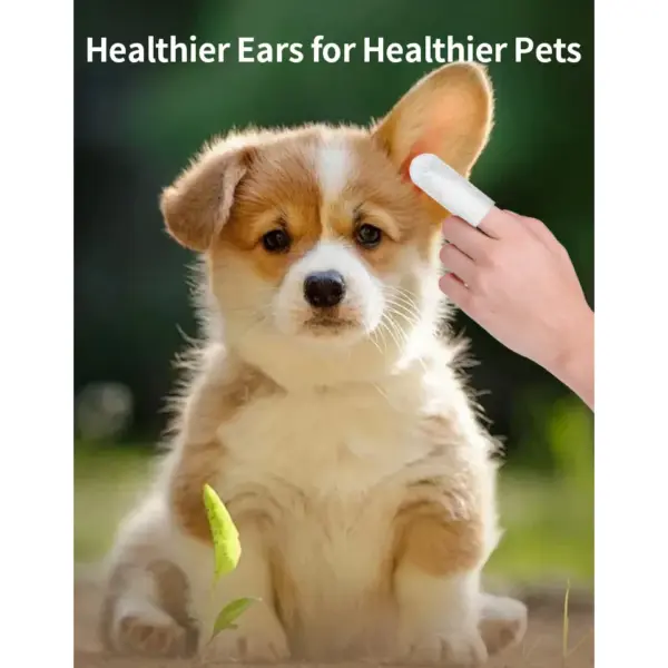 Reinigungsprodukte für Haustiere. Ohrenreinigungstücher. Fingerspitzen zur Ohrenpflege. Ohrmilbenentfernung. Ohrenreinigungsprodukte für Katzen und Hunde - Image 2