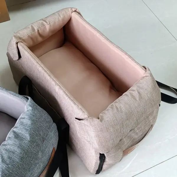 Tragbarer Auto-Sicherheits-Haustiersitz für mittelgroße/kleine Hunde, Katzenreisen, zentrale Steuerung, Katzen-Hundebett, Transport, Hundeträger, Schutz, Hundetaschen - Image 5