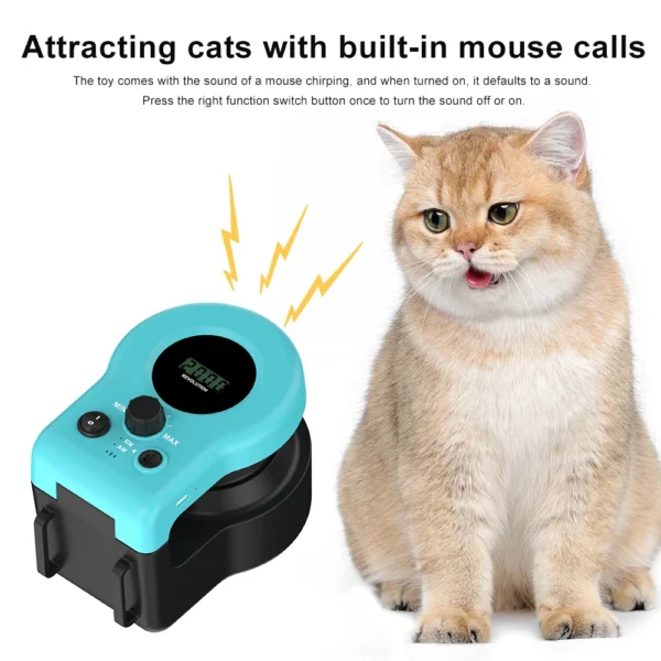 Cat Toys for Indoor Cats Interactive Cat Toy Wheel Exerciser New Cat Treadmill for Indoor Adjustable Speed Simulated Hunting Toy - Image 6
