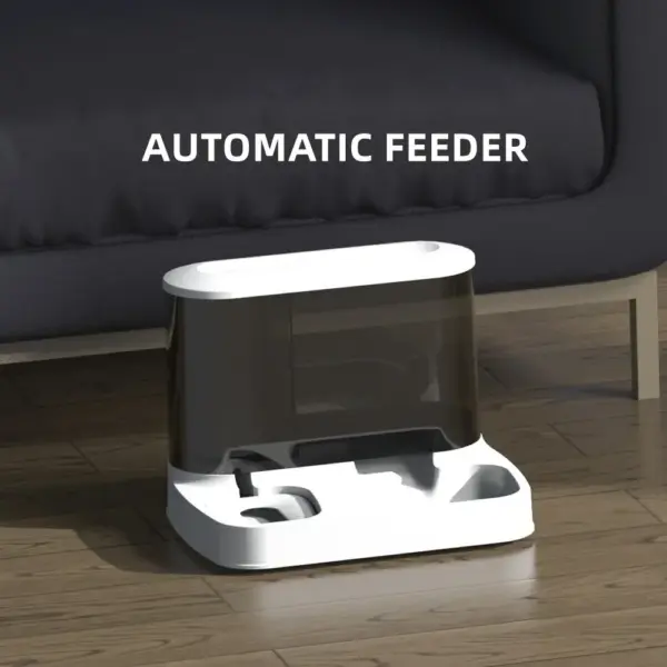 2-in-1-Aufbewahrungsbehälter für Haustiere, automatischer Futterspender für trockene Lebensmittel, großer sichtbarer Wasserbrunnen für Haustiere, automatischer Futterspender für Haustiere - Image 2