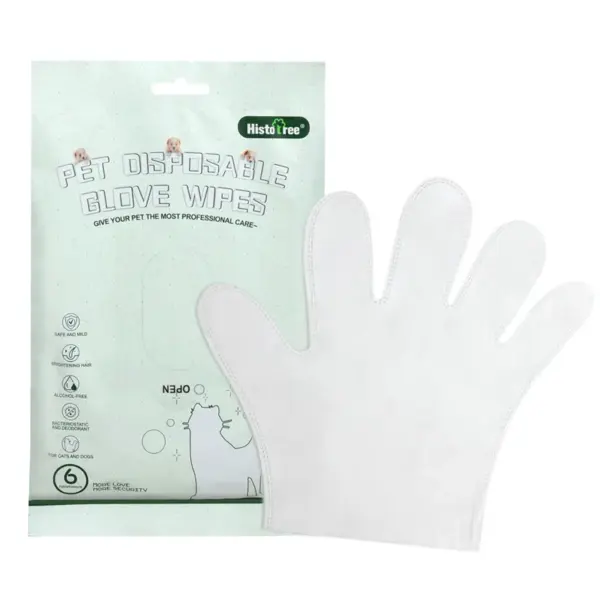 Hundesalon-Handschuh, Haustier-Badetücher, Hunde-Körpertücher, keine Spülung, Waschhandschuhe für die Reinigung von Katzen, Fell, Ohren, Augen und Pfoten, desodorierend - Image 6