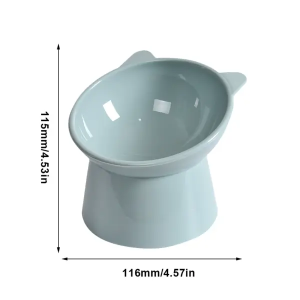 Haustier Katze Hunden apf hoher Fuß Hunden apf Hals schutz Katze Tiernahrung Wasserschale Anti-Umkippen binaural wasch bar Haustier Futters chale - Image 7