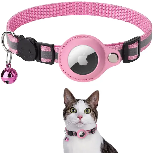 Airtag Case Halsband für Katzen mit Schutzhülle für Anti Lost Locator Tracker Hunde zubehör reflektierende Haustier halsbänder - Image 24