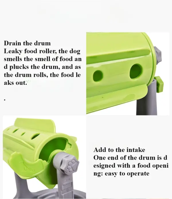 Tiernahrung Leckage Spielzeug Katzen- und Hundefutternapf Trommeln Lebensmittel Leckage Gerät Puzzle Einstellbare Tiernahrung Utensilien Heimtierbedarf - Image 10