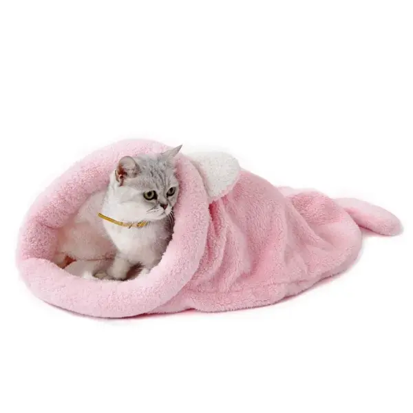 Haustier Hundehütte Katzenhütte Vier Jahreszeiten Teddy Hundehütte Katze Hundematte Baumwolle Cattery Vier Jahreszeiten Hundeschlafsack Doppelplüsch - Image 5