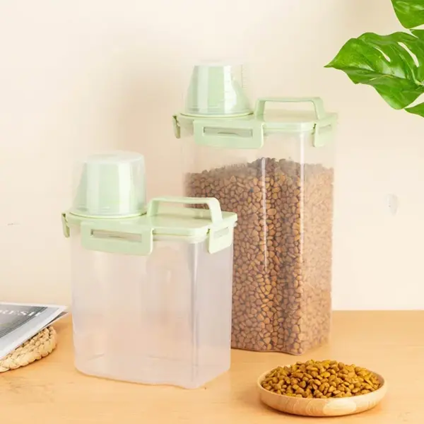 Hundefutter Box Katzenfutter Lagerung Katze Feeder Eimer Tierfutter Container Lebensmittel Lagerung Barrel Tiernahrung Container Luftdichte Abdichtung Box - Image 16