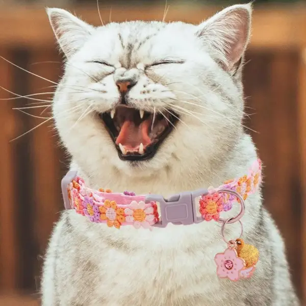 Kätzchenhalsband, abtrünniges, verstellbares Hundehalsband mit Glöckchen, Heimtierbedarf, Katzenzubehör, niedliches Kätzchen-Kostüm, Halsdekoration für Welpen - Image 5