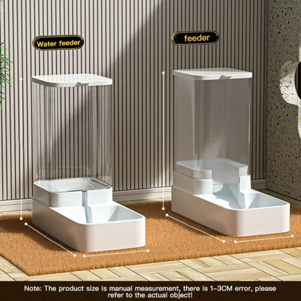 Automatischer Futterspender und Wasserspender für Katzen mit Schwerkraft-Aufbewahrungsbehälter für Katzen und Hunde - Image 4