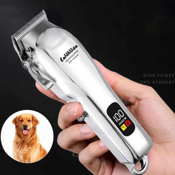 Elektrischer Hundepflege-Haarschneider, professioneller Haarschneider für Haustiere, Haarschneider, kabellos, geräuscharm, Rasierer, Schneidemaschine, Schere