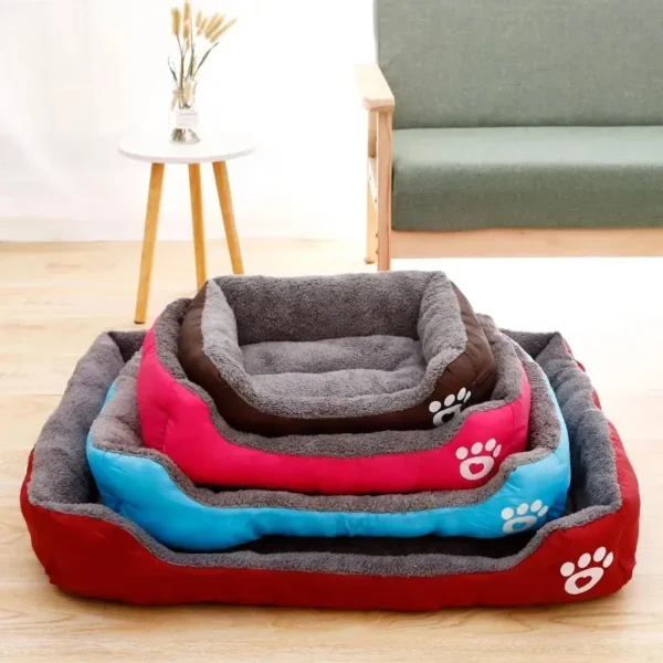 Square Nest Pet Kennel for Small Medium Large Dogs Cat Puppy Plus Size Dog Baskets Pet Large Dog Bed Warm House Candy-colored - Image 2