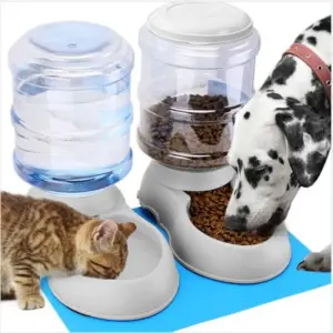 3,8 l große Kapazität Haustier Wassersp ender Hund automatische Fütterung kleine Hundefutter Schüssel Simulation Trink flasche Gerät Haustier liefert