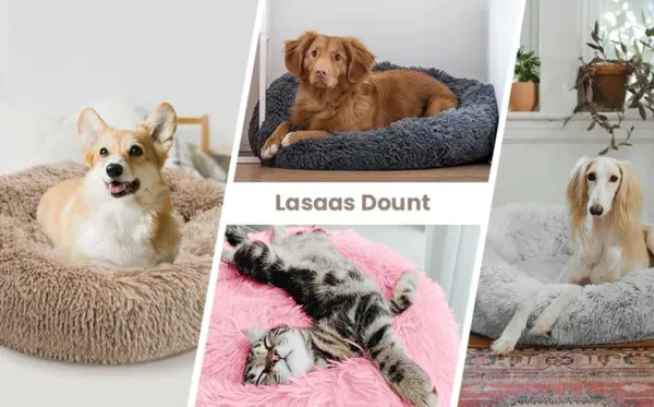 40-90cm rundes Haustier bett für großes Hunde bett super weiches Katzen bett lange Plüsch hundehütte für mittelgroße Hundehütte Winter warmes Schlafen - Image 24