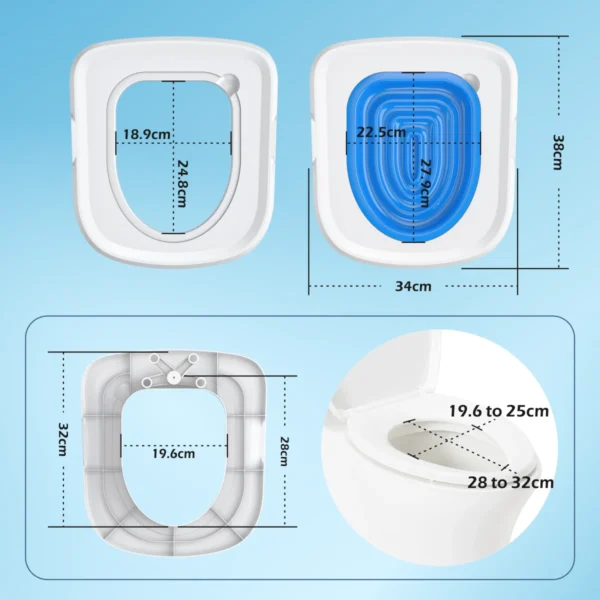 Pet Cat and Dog Toilet Training Artifact Kit Sand Tray Toilet Removable Reusable Trainer Toilet Pet Cleaning Training Products - Image 4