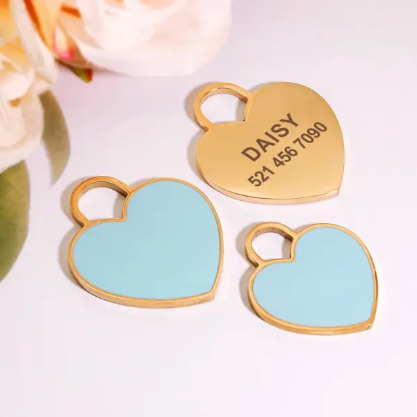 Personalisiertes Namensschild für Hunde und Katzen, glitzernde Strasssteine, Welpen, Kätzchen, Anti-Verlust-Haustierhalsband, Zubehör, kostenlose gravierte Haustierprodukte - Image 57