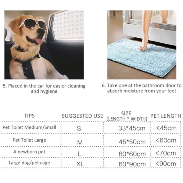100/50/40/20PCS Saugfähige Hunde Windeln Einweg Welpen Training Pipi Pads Trocken Sauber Kissen Hund Liefert pañales para perros - Image 6