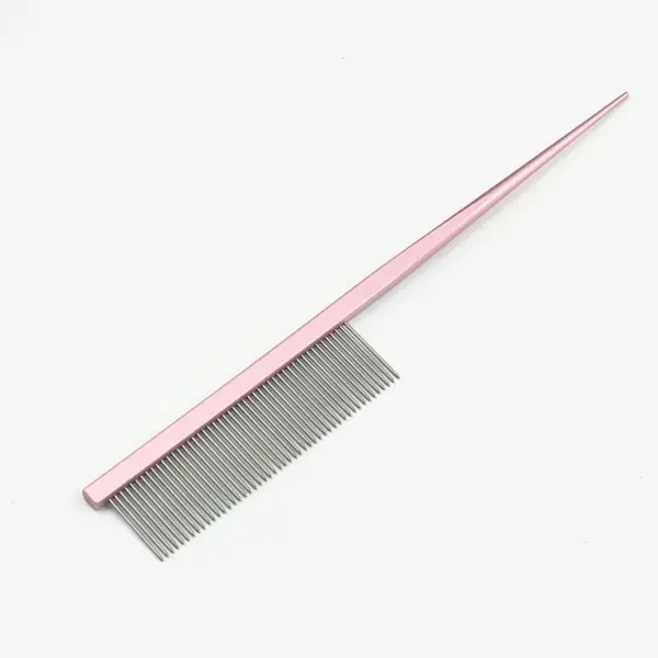 Welpen-Pflegekamm, Groomer für Hunde, Metall-Groomer, Haustierkämme, Haarbürste, Katzen- und Hundepflegekämme, scharfe Schwanzreihe für Hunde und Katzen - Image 8