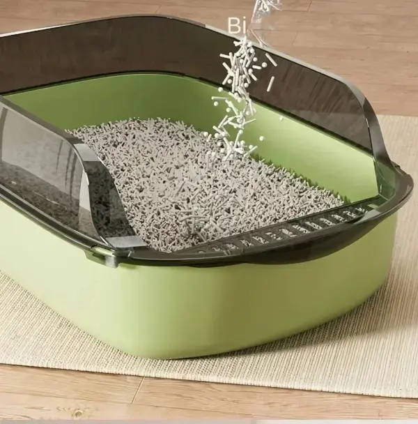 Kitty Sandbox Katzentoilette, halbgeschlossen, spritzwassergeschützt, Katzentoilette, Reinigungsbecken, Zubehör, Haustiertoilette, Kätzchenablage, Bettpfanne - Image 17