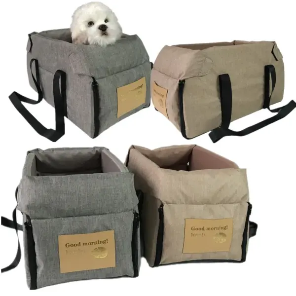 Tragbarer Auto-Sicherheits-Haustiersitz für mittelgroße/kleine Hunde, Katzenreisen, zentrale Steuerung, Katzen-Hundebett, Transport, Hundeträger, Schutz, Hundetaschen - Image 23