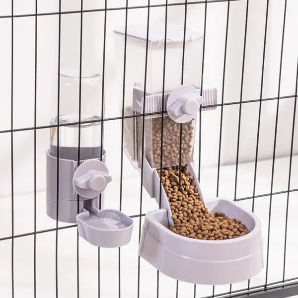 Automatische Pet Schüsseln Käfig Hängen Feeder Pet Wasser Flasche Lebensmittel Behälter Spender Schüssel Für Welpen Katzen Kaninchen Haustier Fütterung Produkt - Image 8