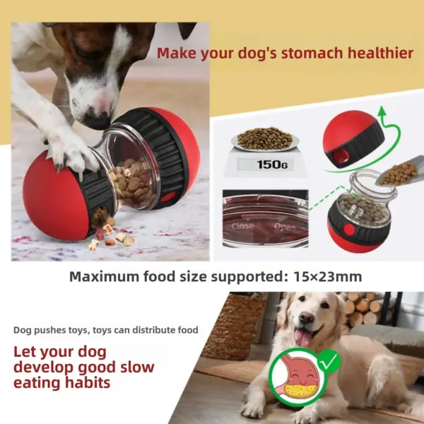 Haustier Hund Rollen Undichte Lebensmittel Ball Lebensmittel Grade Material Slow Food Training Slow Food Hund Spielzeug Hund Schüssel Pet Liefert Hund - Image 4