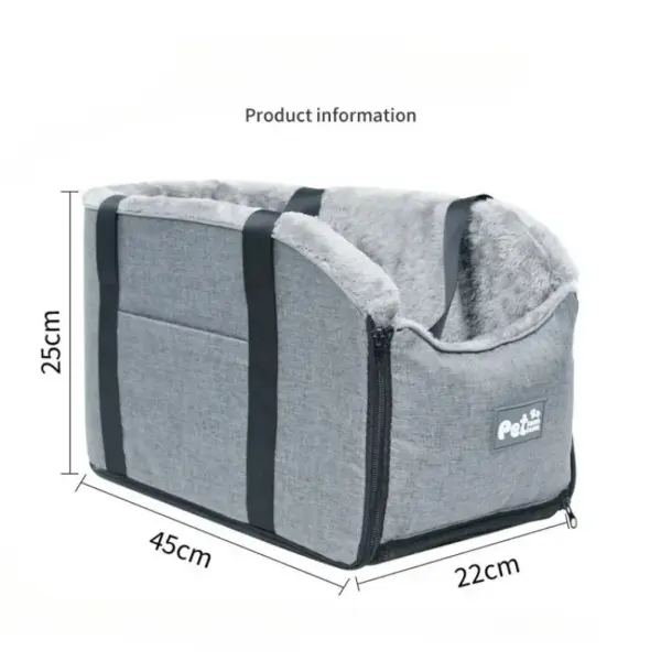 Tragbarer Auto-Sicherheits-Haustiersitz für kleine Hunde, Katzen, Reisen, zentrale Steuerung, Transportschutz für Katzen, Hundetaschen, Haustierträger, Zubehör - Image 2