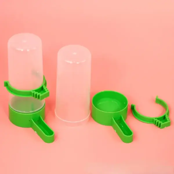Wasserspender für Vogelkäfige, Vogeltassen, Flaschen, Spatzen, Papageien, Wellensittiche, Nymphensittiche und Turteltauben, Futterspender und Tränke - Image 14