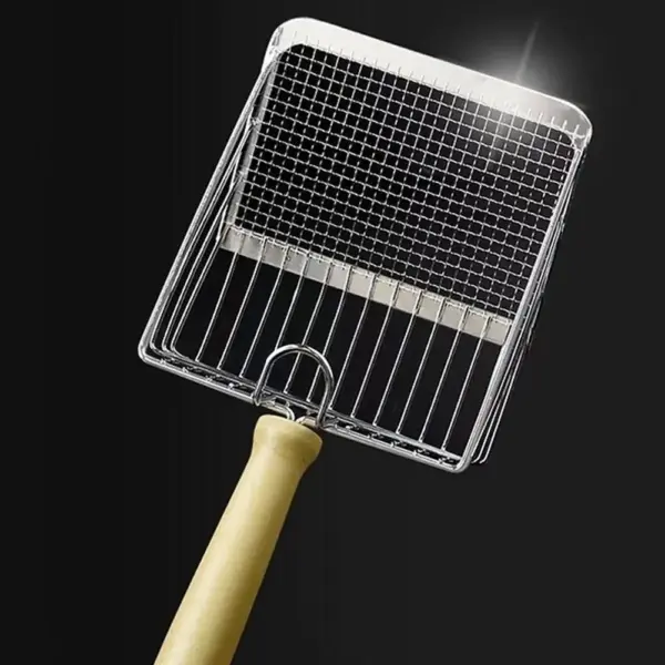 Katzenstreuschaufel aus Metall, Edelstahl, Holzgriff, leicht zu rosten, waschbar, für Kätzchen, Katzenschaufel, Toilettenreinigungsschaufel, Werkzeug - Image 18