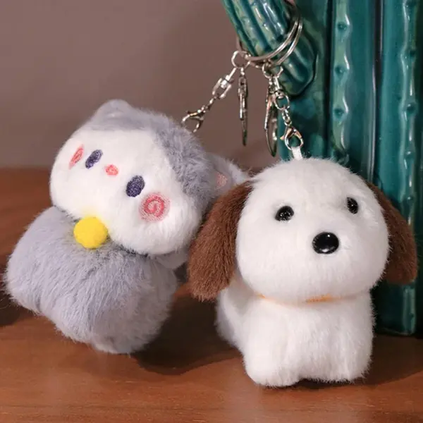 Capybara Plüschtier Anhänger Capybara Plüschtier Schlüsselanhänger Kawaii Tasche Schlüsselanhänger Niedlicher Hund Katze Puppen Autodekoration Weihnachtsgeschenk - Image 21