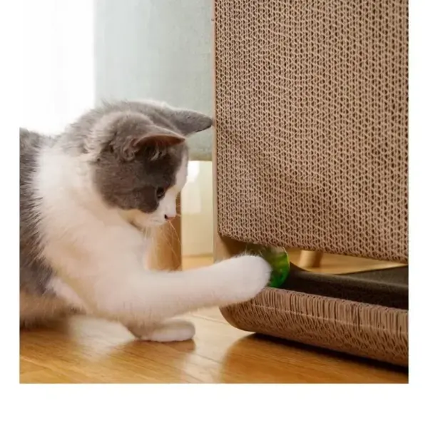Katzenkratzbrett, Katzenspielzeug, Holz, verschleißfest und kratzfest, Pfosten, Katzenmöbel, Training, Schleifklaue, Spielzeug, Sofa - Image 31