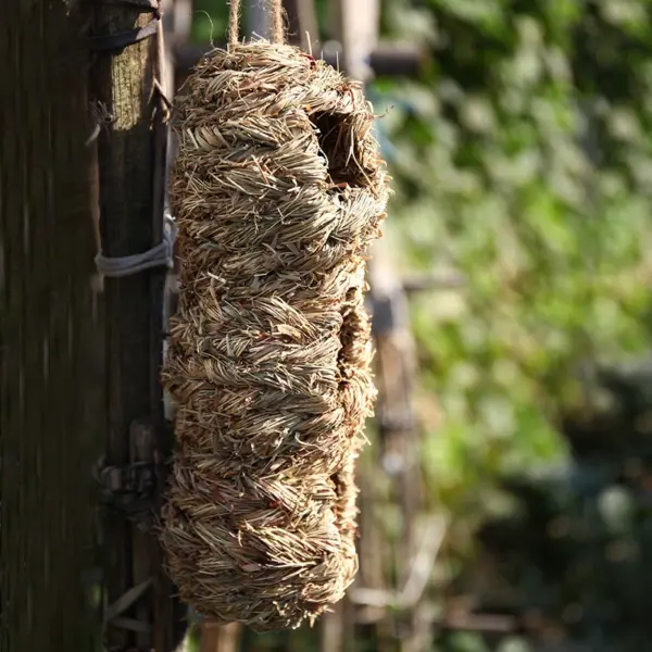 1pc Natürliche Handgemachte Stroh Vogel Nest Taube Haus Papagei Nest Warme Haustier Schlafzimmer Hof Kleine Tier Vogel Käfige - Image 21