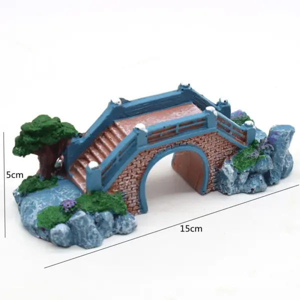 Aquarium Künstliche Brücke Harz Landschaft Dekoration Brücke Aquarium Ausrüstung Zubehör Ornament Höhle Aquatische Haustier Fisch - Image 12