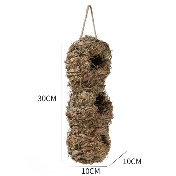 1pc Natürliche Handgemachte Stroh Vogel Nest Taube Haus Papagei Nest Warme Haustier Schlafzimmer Hof Kleine Tier Vogel Käfige - Image 12