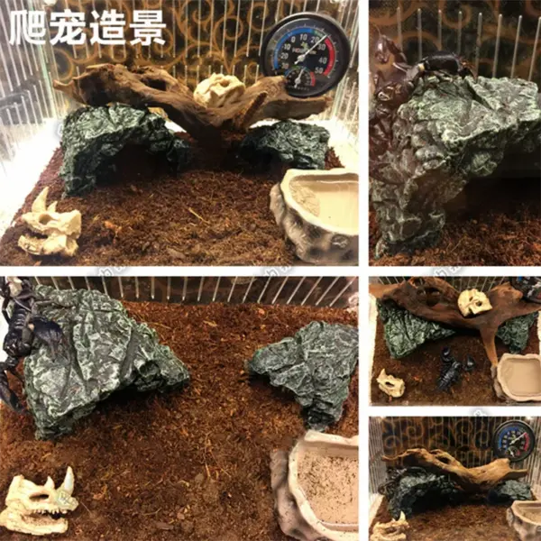 Neue Aquarium Dekoration Harz Aquatische Aquarium Ornament Dekor Künstliche Reptil Terrarium Schildkröte Zubehör - Image 16