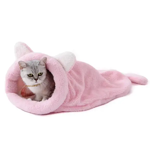 Haustier Hundehütte Katzenhütte Vier Jahreszeiten Teddy Hundehütte Katze Hundematte Baumwolle Cattery Vier Jahreszeiten Hundeschlafsack Doppelplüsch - Image 14