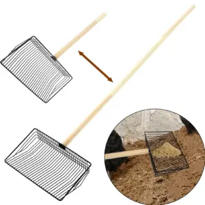 Hühnchen-Kottschaufel aus Metall, verstellbare Katzenstreuschaufel, antihaftbeschichteter Katzenschaufel, effiziente Kotschaufel für Katzen, Hunde, Hühnerkot