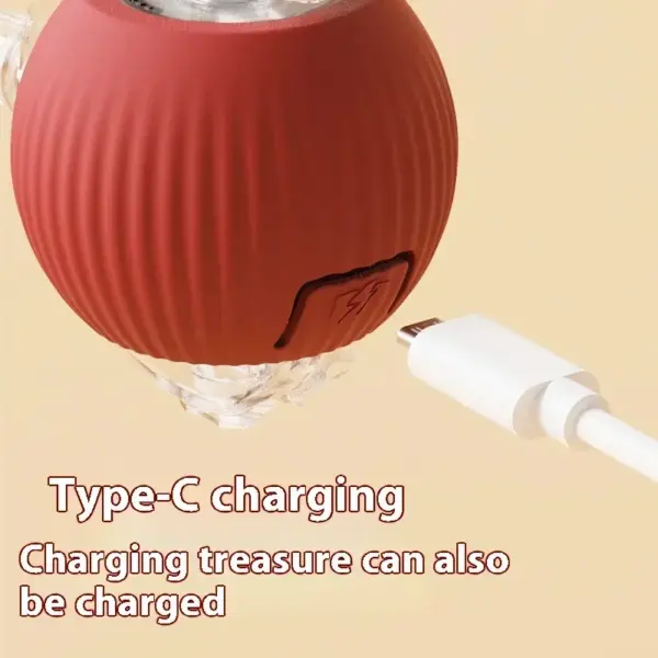 Interaktiver Katzenspielzeugball, automatischer elektrischer rollender Ball, Spielzeug für Katzen/Kätzchen, Haustiere, intelligenter automatischer Teaser, USB wiederaufladbar - Image 5