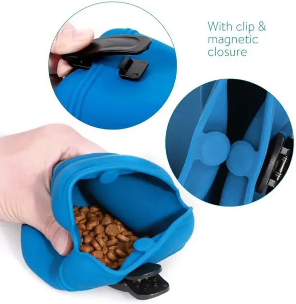 Pet Fütterung Tasche Training Hundefutter Tasche Tragbare Silikon Snack Beutel Im Freien Zu Fuß Hunde Hängen Stil Waistpack Pet Produkte - Image 17