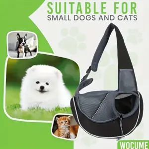 Tragbarer Haustierrucksack, geeignet für kleine Hunde und Katzen, unverzichtbar für Reisen und Spaziergänge, Haustiertasche im Umhängetasche