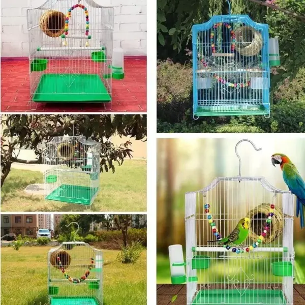 Wasserspender für Vogelkäfige, Vogeltassen, Flaschen, Spatzen, Papageien, Wellensittiche, Nymphensittiche und Turteltauben, Futterspender und Tränke - Image 10