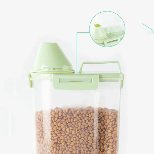 Hundefutter Box Katzenfutter Lagerung Katze Feeder Eimer Tierfutter Container Lebensmittel Lagerung Barrel Tiernahrung Container Luftdichte Abdichtung Box - Image 15